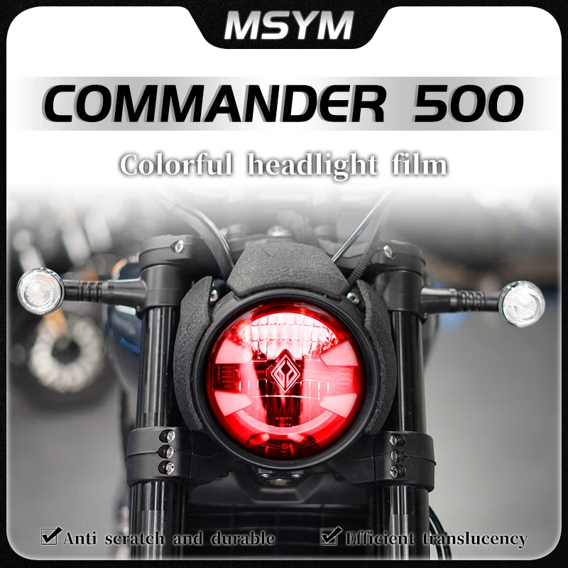 

For Benda Commander500 COMMANDER 500 Headlights taillights instrument panel film protective stickers modified accessories