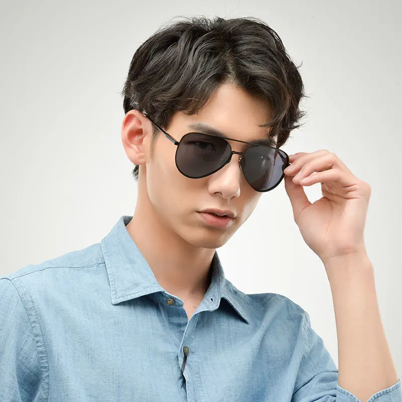 Original Xiaomi Mijia Aviator Pilot Traveler แว่นตากันแดด Polarized เลนส์แว่นตากันแดด Cool Mi Life สำหรับ Man และผู้หญิง Life แว่นตากันแดด