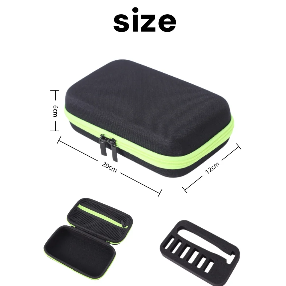 Portable Travel Shaver Storage Box Eva Shaver Bag, Waterproof Electric Shaver Razor Box for Philips OneBlade QP2520 90/70
