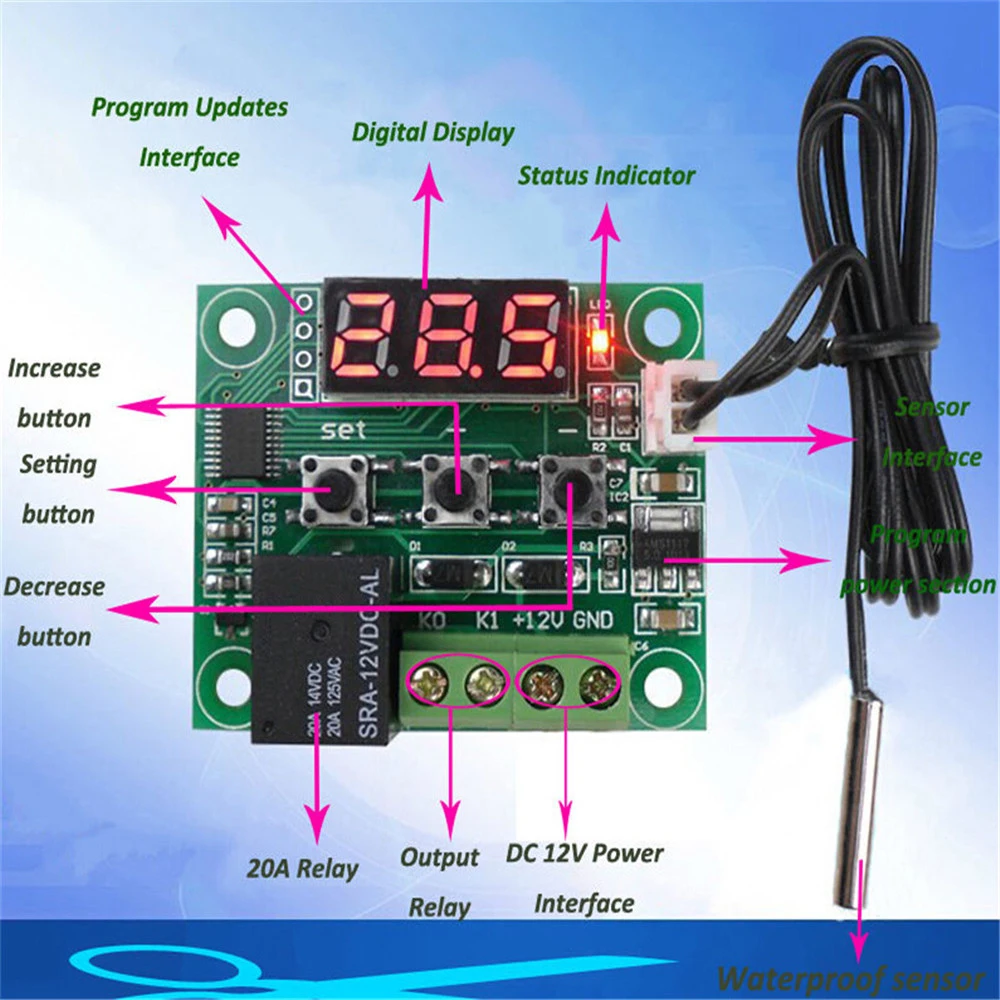 Imagem -06 - Controlador de Temperatura Pré-wired Inteligente Digital Smart Home Homekit Regulador Termostato Sensor Aquecimento e Controle de Resfriamento