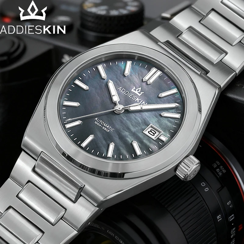 

ADDIESKIN Новые K008 Роскошные мужские автоматические часы Miyota 9015 Механизм с сапфировым стеклом 39 мм Нержавеющая сталь BGW9 Светящиеся 100 м