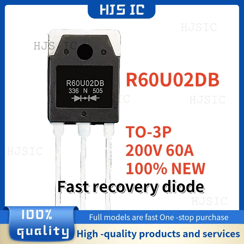 

5-10-20PCS 100% NEW R60U02DB TO-3P 200V 60A Fast recovery diode Best Quality In Stock