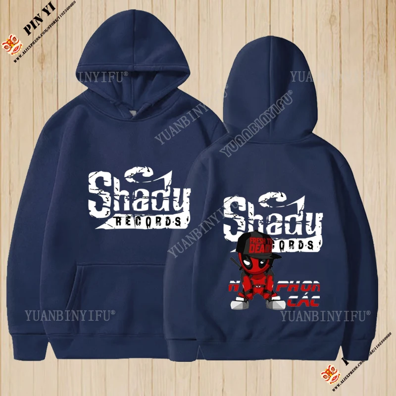 

Классический стиль хип-хоп, рэперские эмиминимы Shady Records, пуловер с логотипом, свободные удобные толстовки