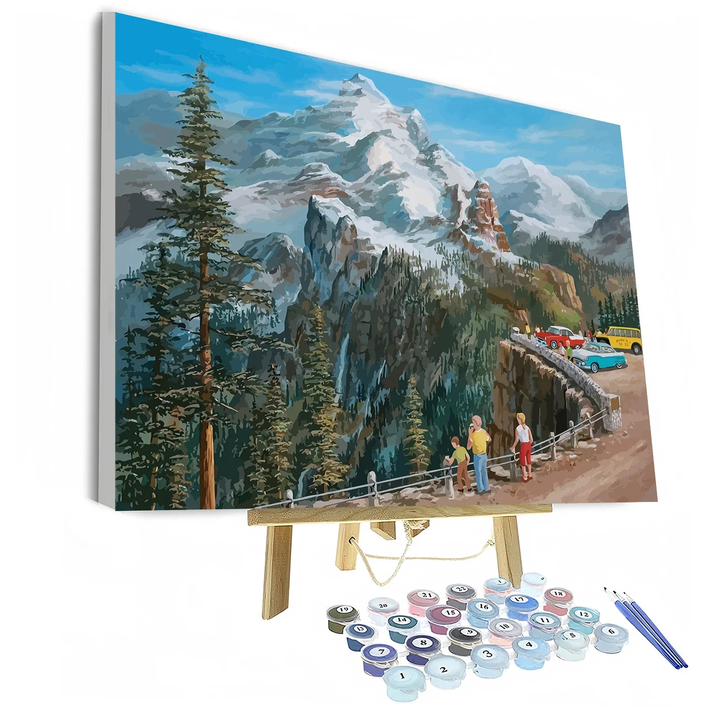 Paint by Numbers,for Adults children,Beginner to Advanced Number Oil Painting DIY Kits , Home Decor landscape Painting