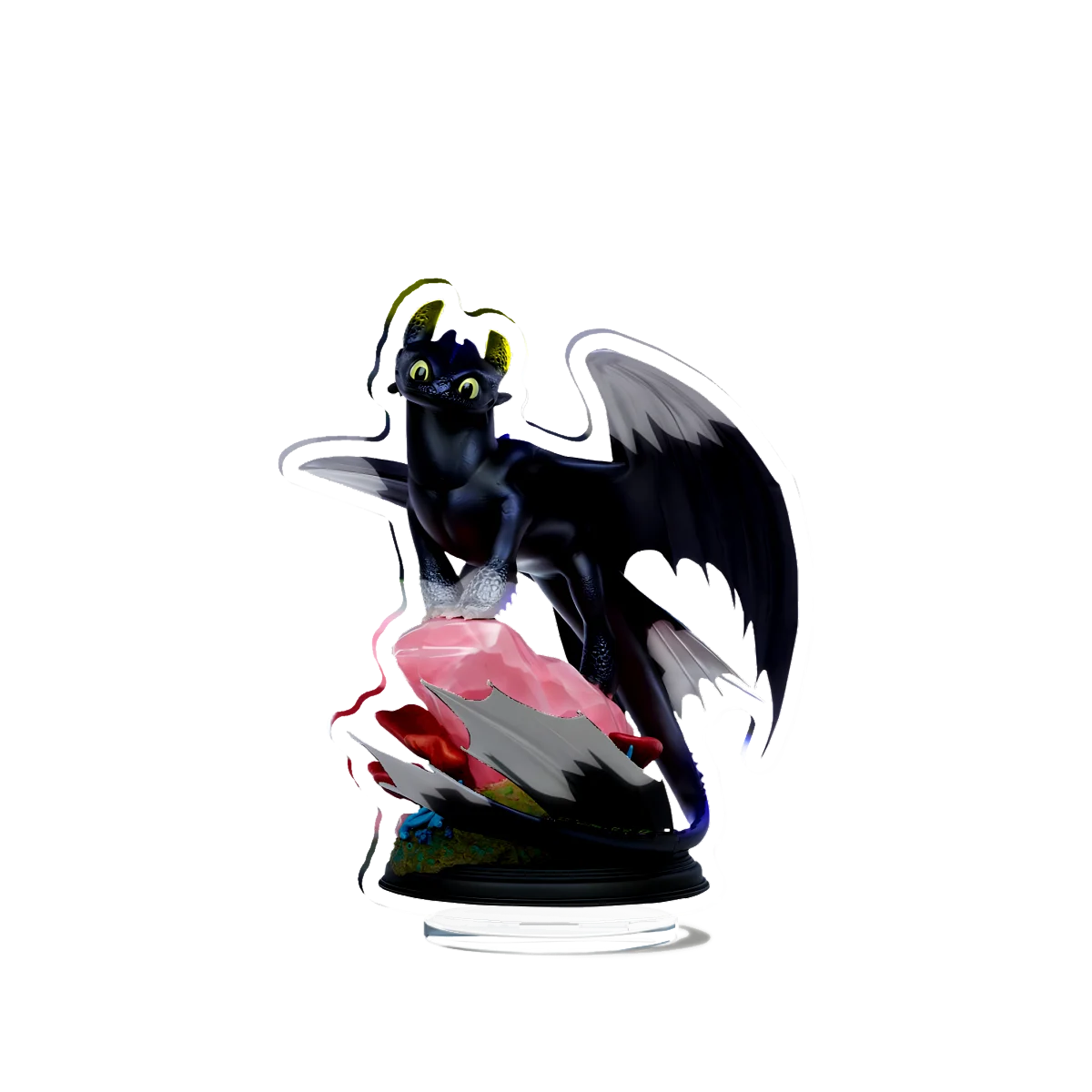 How Train Your Dragon Toothless Cute Acrylic Stand Model Plate Decoration Desk Figure Display Friends Gift Product Collection