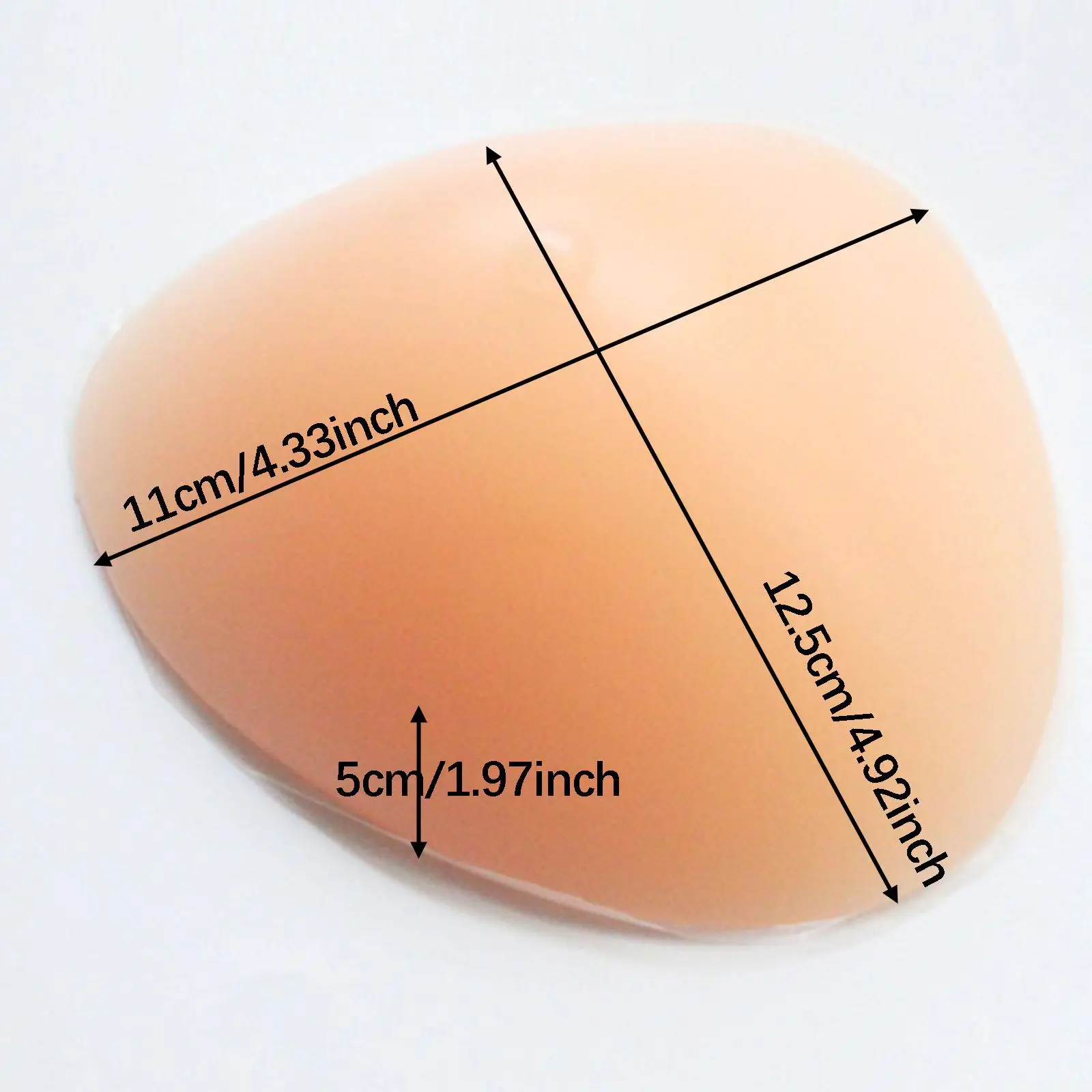 Triangle Silicone Breast Form False Boob Breast Prosthesis Bra Enhancer