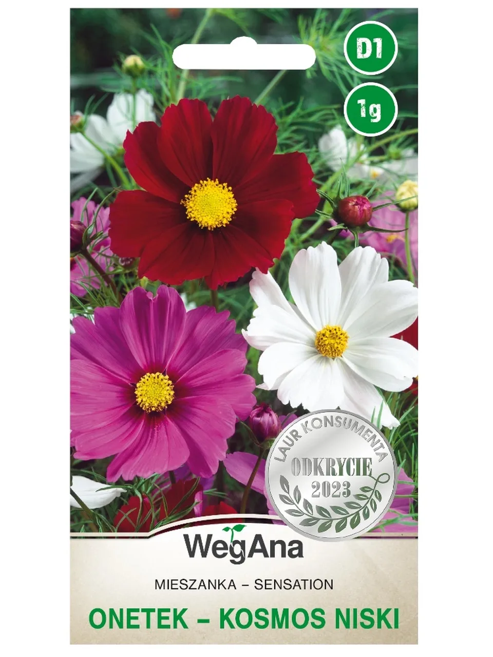 Kosmos low sensation seed mix 1G flowers WegAna