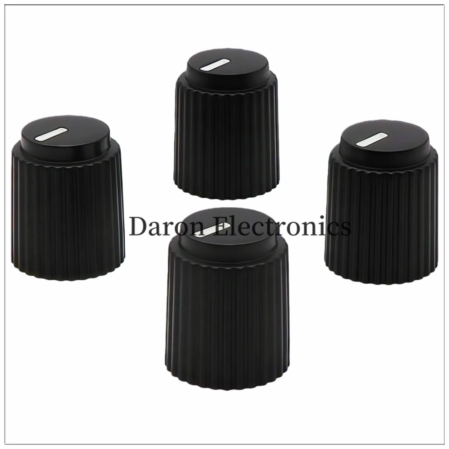 2 pcs Plastic electric guitar volume knob 15*18mm rosewood holes / D-shaped holes 6mm view 4