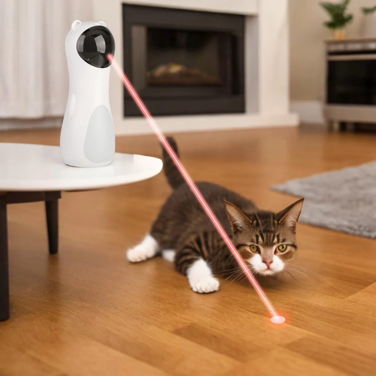 

Interactive Automatic Cat Laser Toy for Indoor Cats/Dogs - Boredom Buster Adult Kitty Entertainment Device