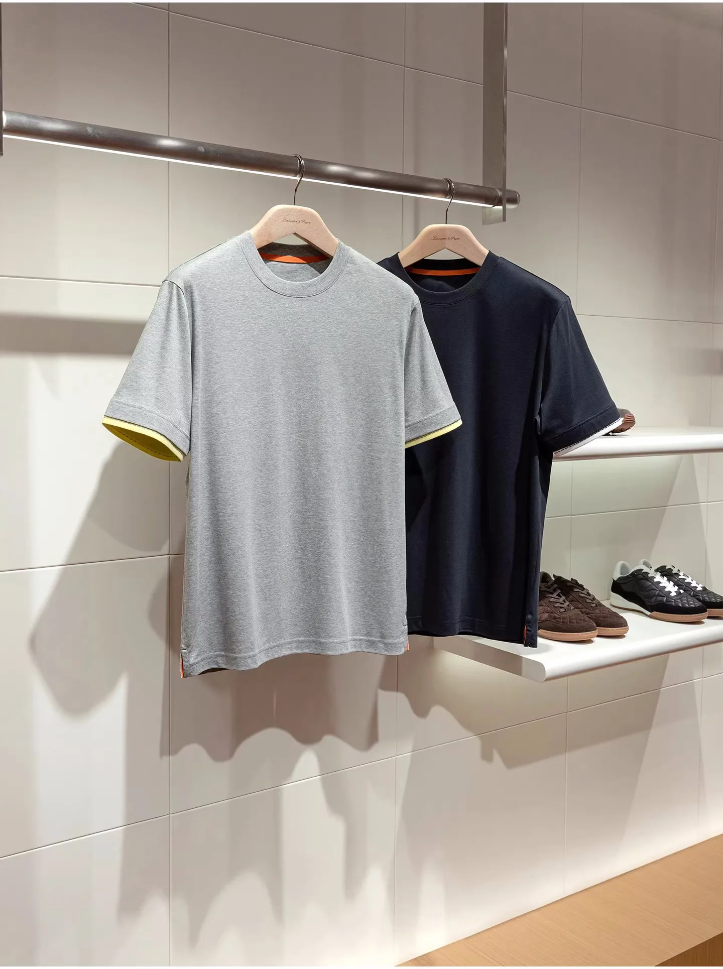 100% Cotton Summer Men's Loose Round Neck Short Sleeve T-Shirt
