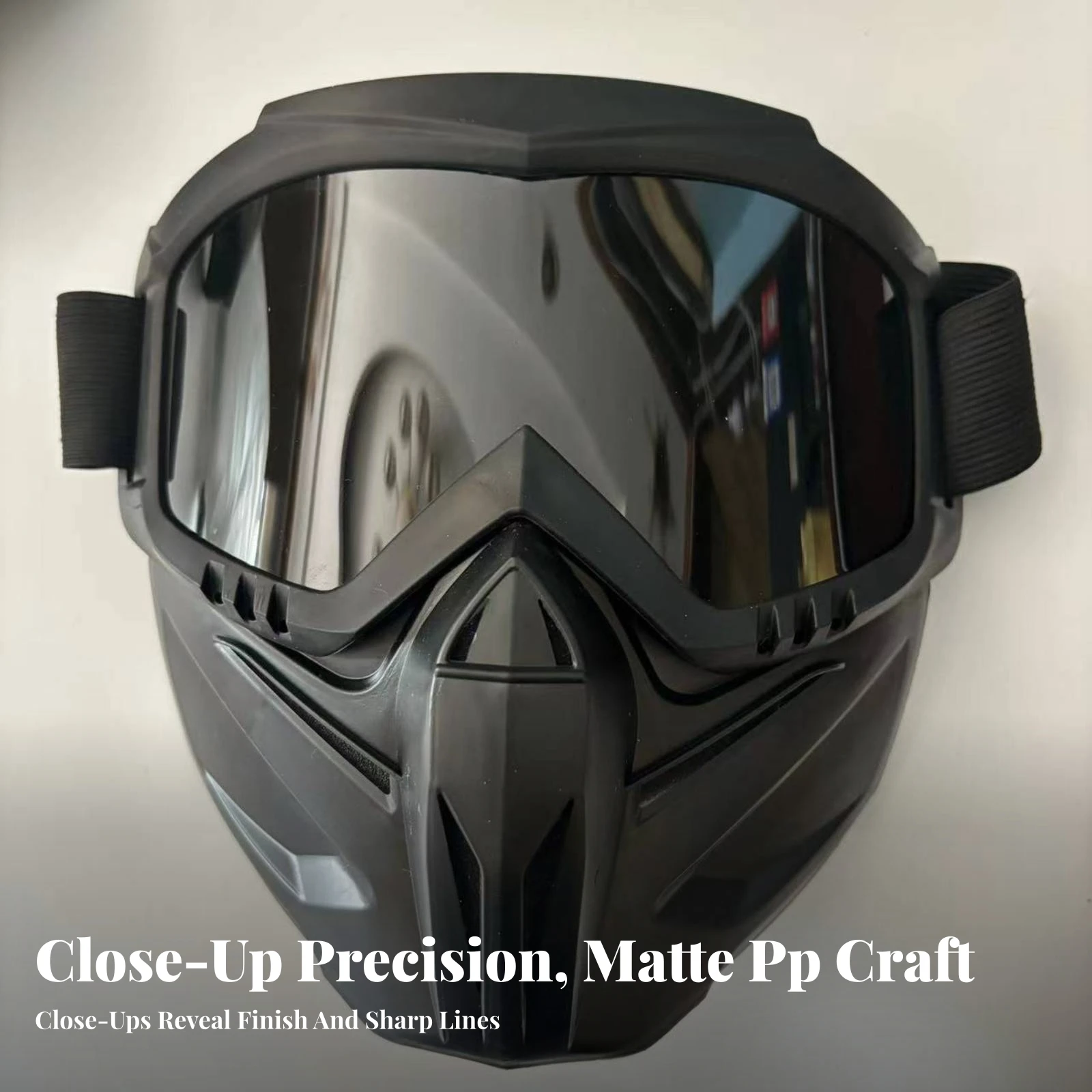 Face Guard with Eyewear Lens Splash-Resistant Eyewear Mask Full-Face Mask Windproof Safety Goggles Soft for Riders, Riding