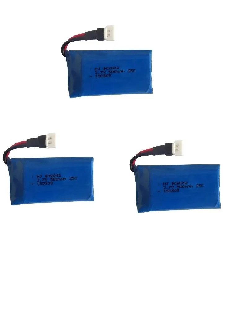 3.7V 500mAH Lipo Battery For Udi U816 U830 F180 E55 FQ777 FQ17W Hubsan H107 Syma X11C FY530 RC Drone Battery