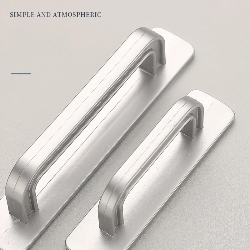 Household Self-adhesive Handles For Non-punched Door Handles Multi-purpose Handle Simple And Modern Small Handles Cabinet Pulls