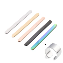 10 pcs/lot 5*52mm Mirror Polished Stainless Steel Straight Ring Accessory Handmade DIY Jewelry Making Accessories