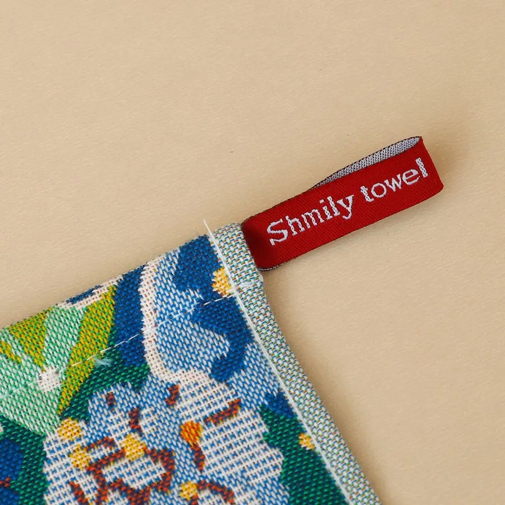 34x40cm Large Hand Towel 4 Layer Cotton Gauze Cartoon Pure Cotton Dish Cloth Decorative Quick Dry Tea Towel