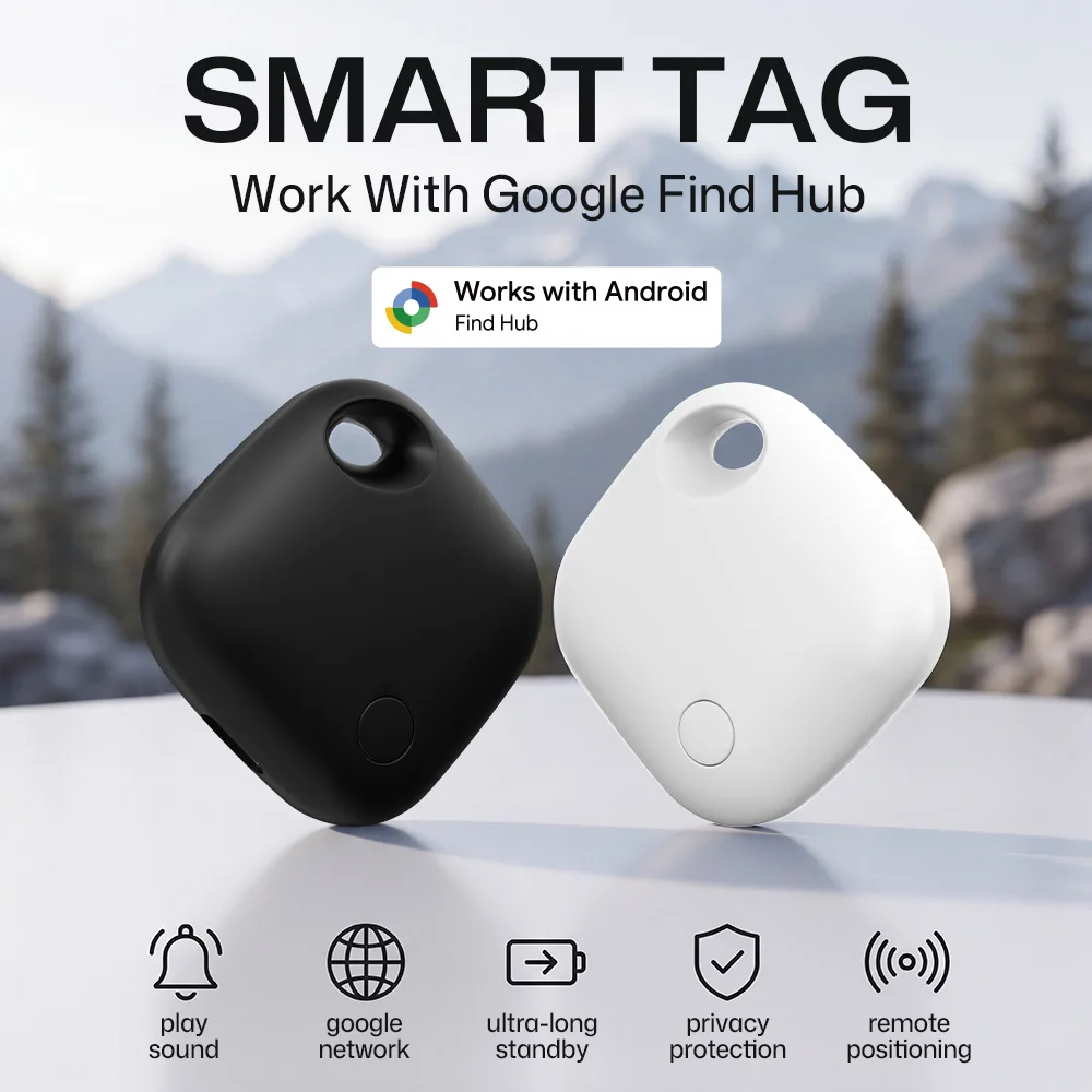 Android Locator Rechargeable Tracker via Google's Find Hub App Far Away Positioning Pets Finder For Pixel  Xiaomi Devices GMS