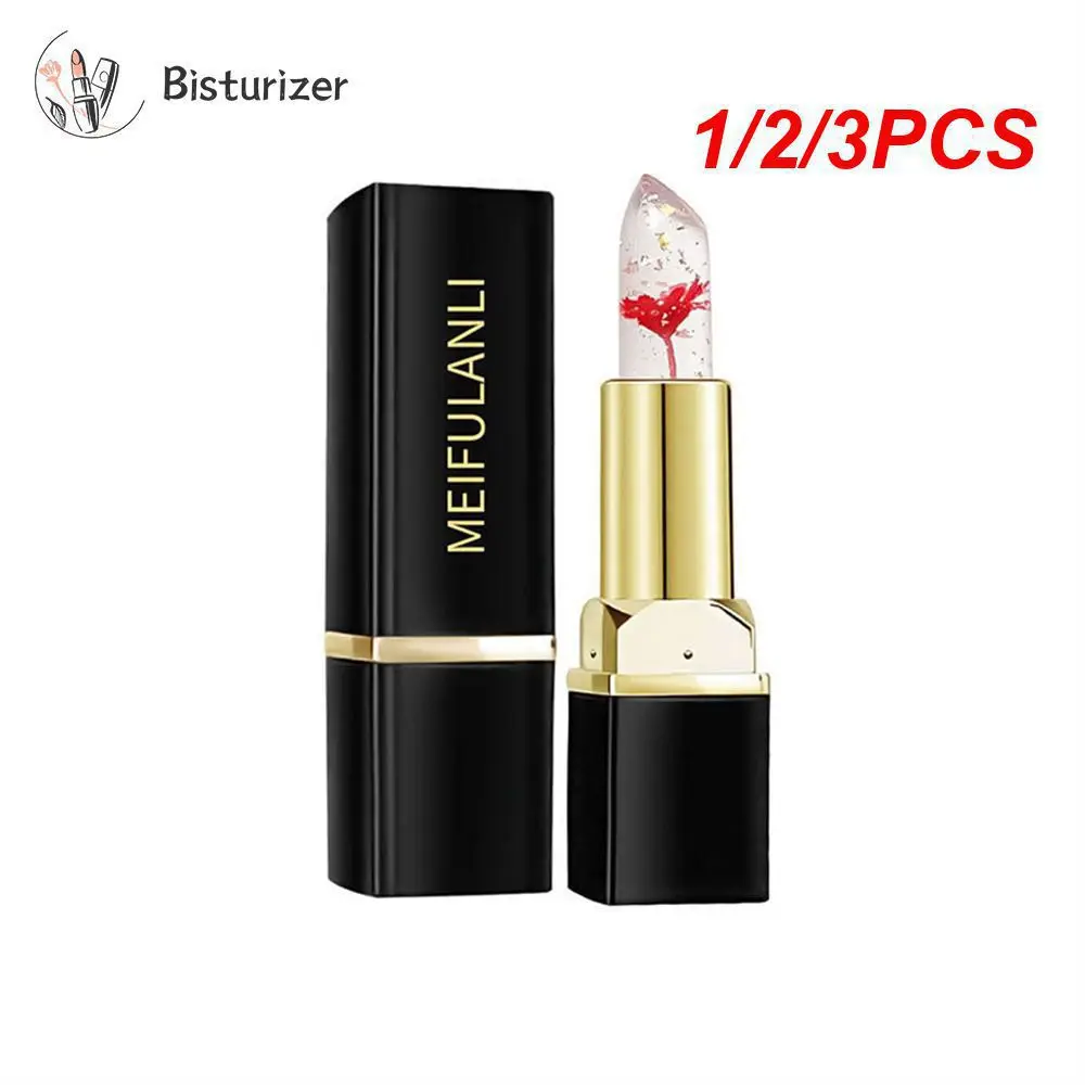 

1/2/3PCS Non Stick Lipstick Removes Makeup Without Damaging Lips Discoloration Moisturizing Lasting Flowers Lip Balm