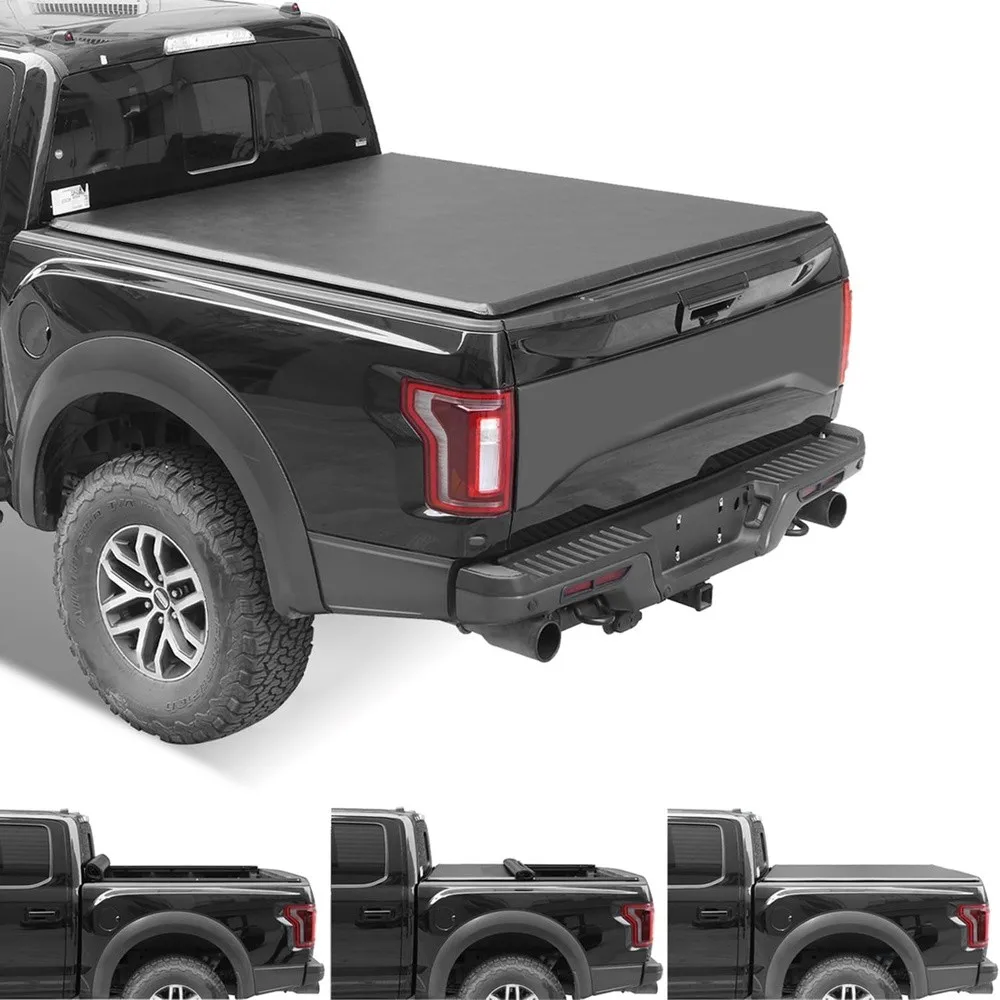 6ft / 73.3in Soft Roll up Truck Bed Cover Compatible with 2005 2026 Nissan Frontier Pickup Tonneau Cover with Truck