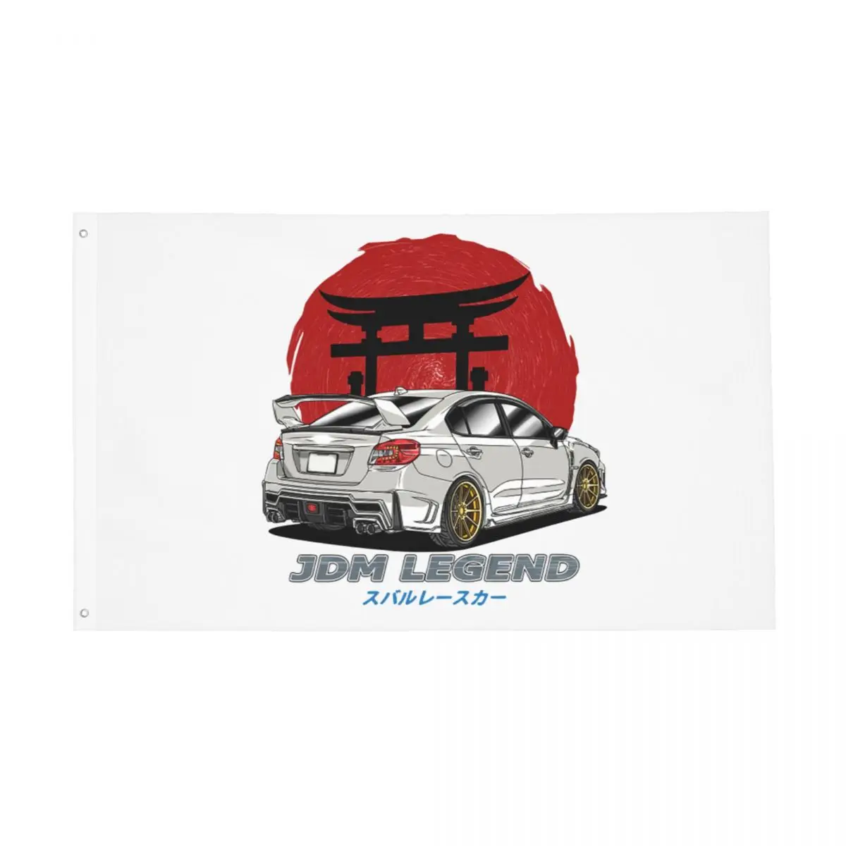 JDM R32 Flags Double Sided Indoor Outdoor Banner Japanese Drift Car Racing Race Polyester Home Room Dorm Wall Decor 90x150cm