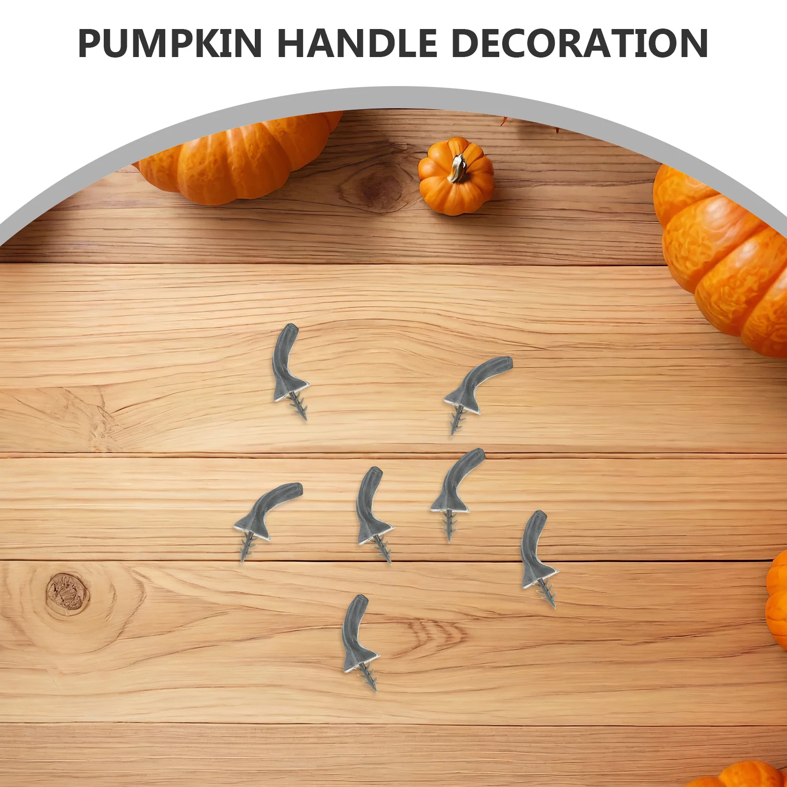 

50Pcs Plastic Pumpkin Stems for Crafting Fake Pumpkin Stalks Realistic Design Easy Install Festive Decorations for Table Garden