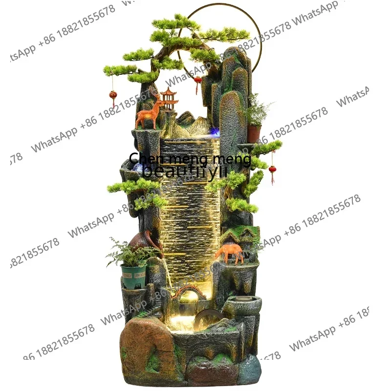

X Large Floor Artificial Mountain and Fountain Decoration Indoor Waterscape Decoration