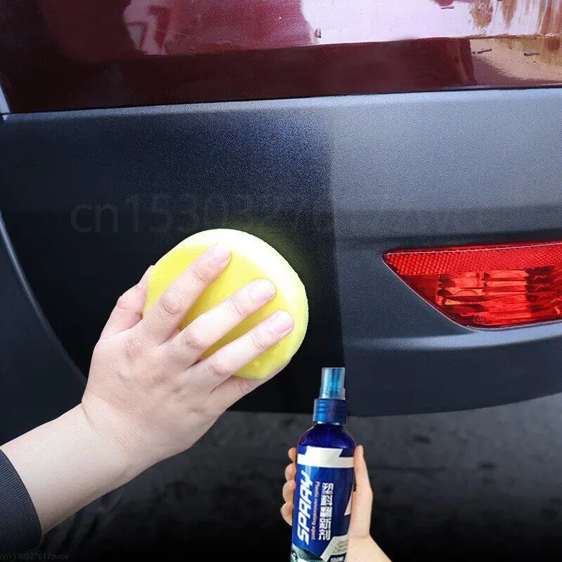 Car Plastic Renovator Trim Hydrophobic Liquid Auto Leather Plastic Restorer Polish Long-Lasting Protects Exterior Wax for Auto