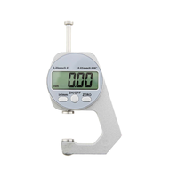 Digital Display Thickness Gauge Electronic LCD Micrometer Metric Wall Thickness Measurement Tools 0-20mm Flat Head Style