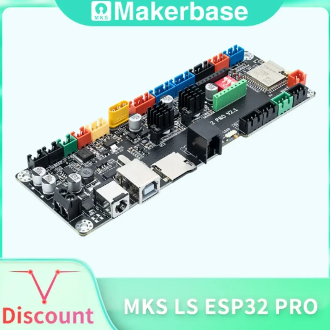 

Makerbase MKS LS ESP32 PRO GRBL Контроллер Лазер и Поддержка ЧПУ WIFI Bluetooth Обновление сенсорного экрана DLC32 для гравировального станка