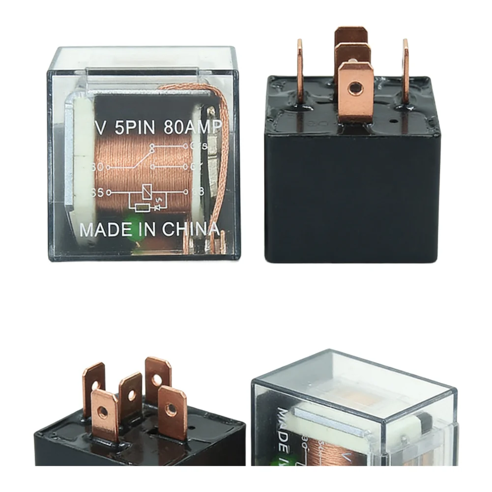 Sealed Relay Automotive Relay Approx. 35*25mm 1.4*1.0 Inch Compact Dual Contact Relay Durability 100000 Cycles