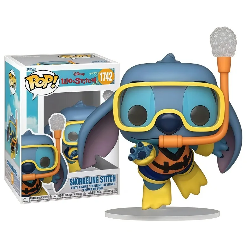 Funko Pop Disney Lilo and Stitch Snorkeling Stitch Vinyl Figure Collectible Desktop Ornament Home Decor Gift for Animation Fans - view 3