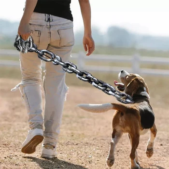 1.5m Funny Plastic Simulation Chain Dog Pet Leash Pet Tractions Rope Halloween Props 5