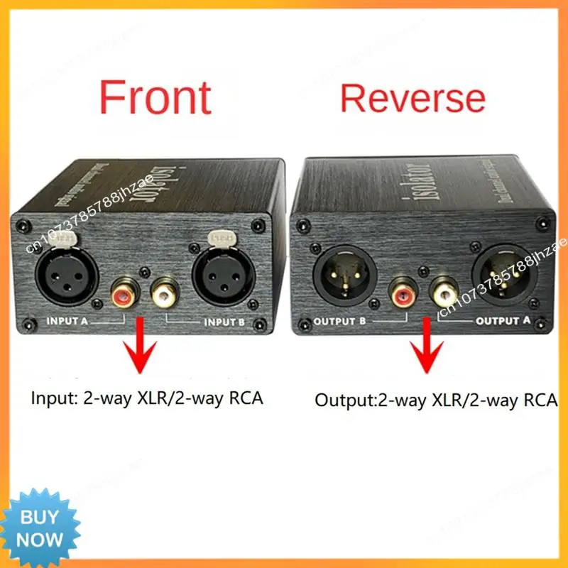 A10R XLR-2R Audio Noise Isolator Anti-Interference Transformer Isolator To Eliminate Common Ground Current Sound