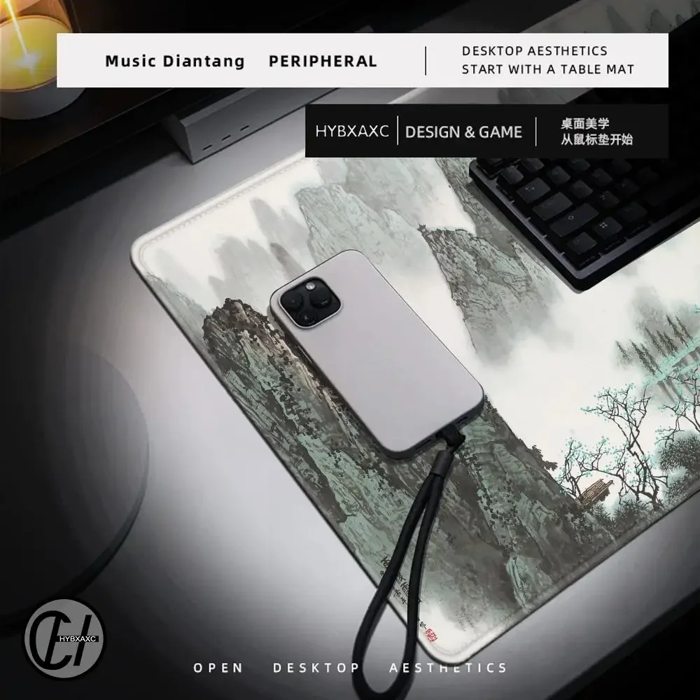 Chinese Style Ink Painting Mouse Pad Gaming XL Computer New Home Mousepad XXL Playmat Computer Desktop Mouse Pad Mouse Mat