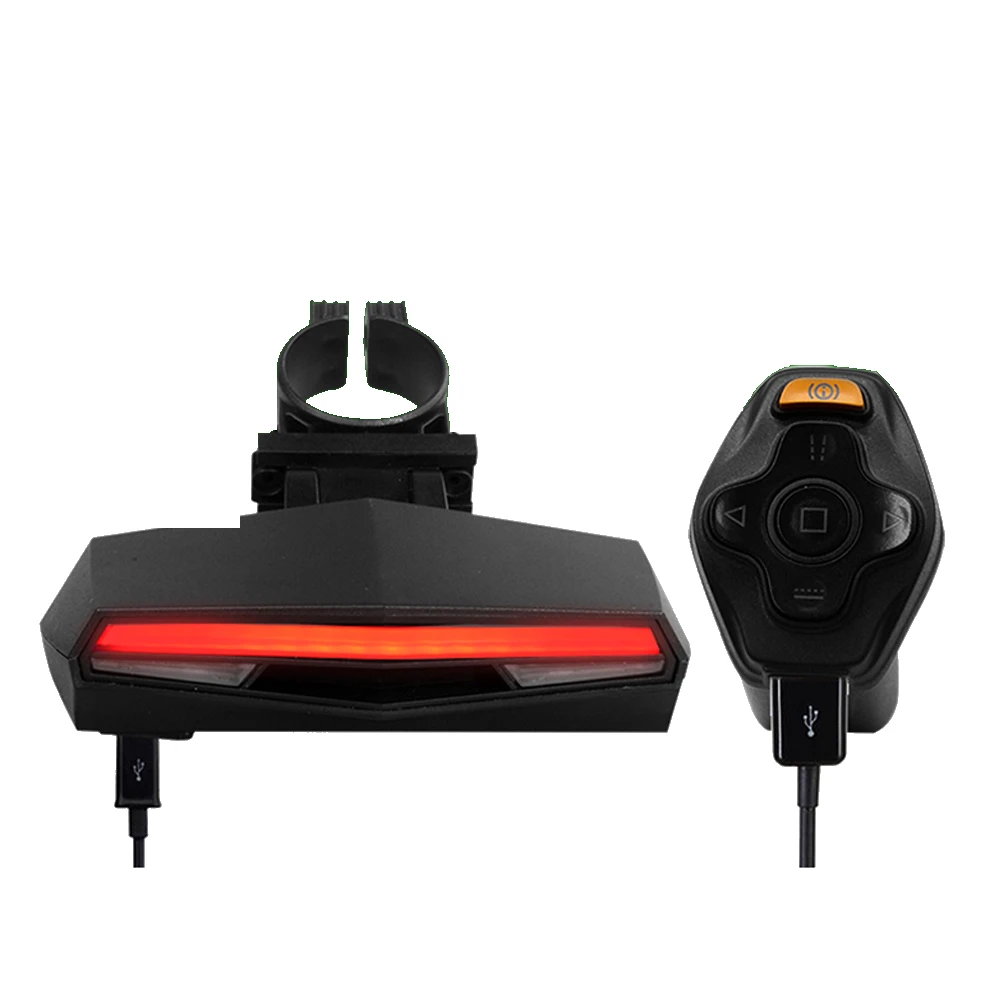 Omni Factory WaterproofLed E Bike Lampe Light Rechargeable USB Safety Warning Turn Signal Brake Bike Lamp