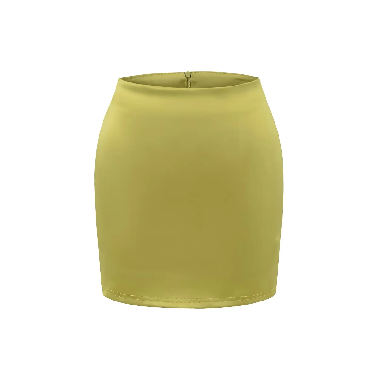 Sexy High Waist Short Satin Skirt Body Shaping Anti Exposure Half-length Pure Desire Fashionable Casual High Waist Skirt