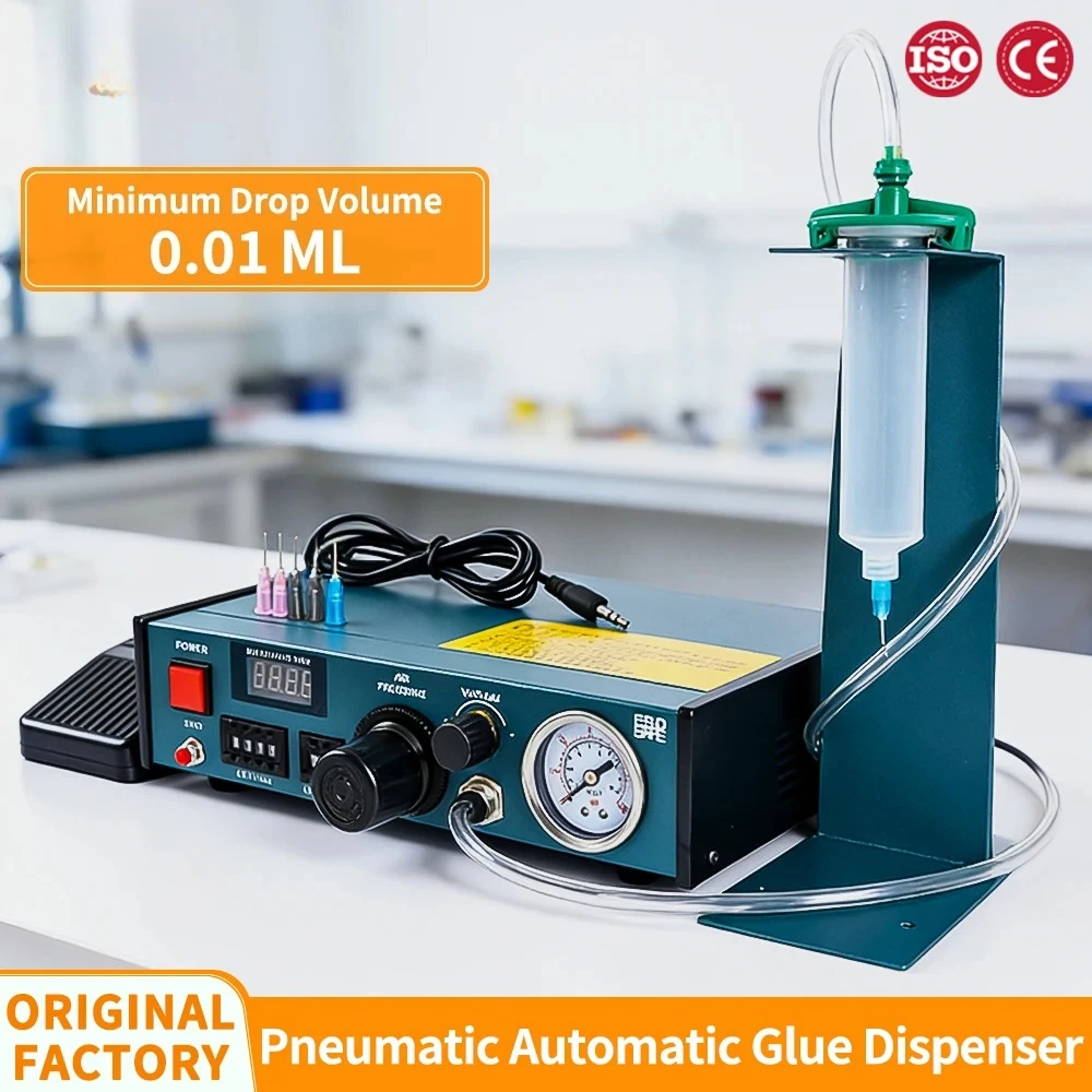 983A Pneumatic Automatic Glue Dispenser Manual Solder Flux Paste Liquid Controller Dropper for Precision Adhesive Application
