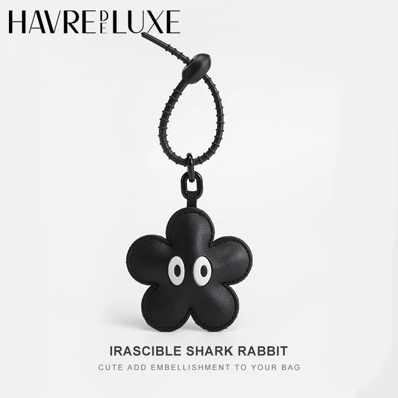 

Flower Eyes Christmas Tree School Bag Charmins High-grade Leather Pendant Car Keychain Women Handbag Bag Accessories