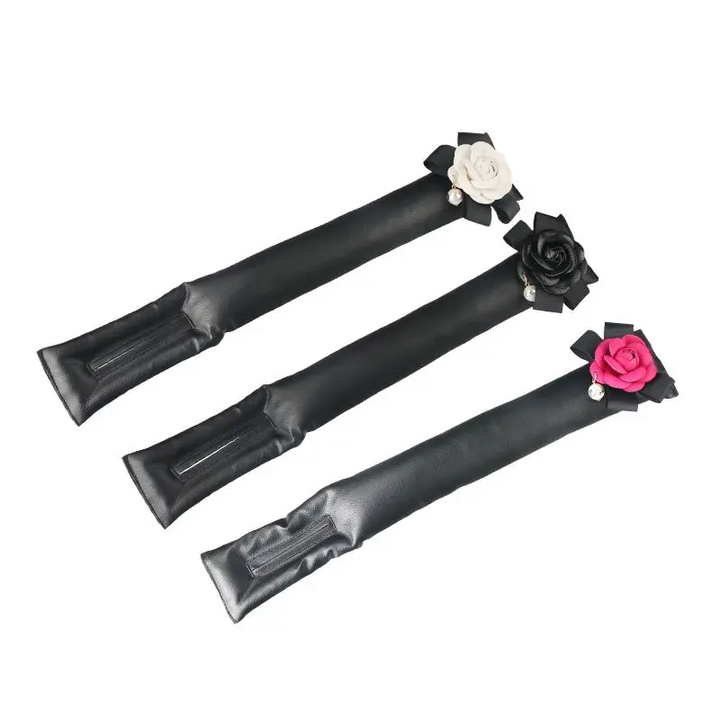 مقعد السيارة الفجوة المكونات مانعة للتسرب المكونات سيارة كاميليا أنثى الكرتون لطيف ديكور السيارة الداخلي