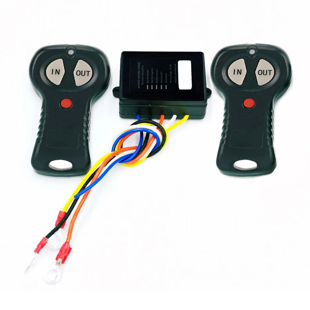 12V/24V Wireless Winch Remote Control Set Car Remote Control Receiver For ATVs UTVs Power Tools Replacement Accessories