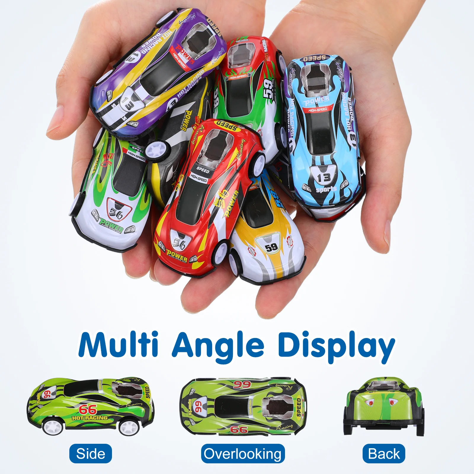 25 個ミニプルバックカー漫画スタイル耐久性のある合金子供車のおもちゃ楽しい教育ギフト幼児子供のため