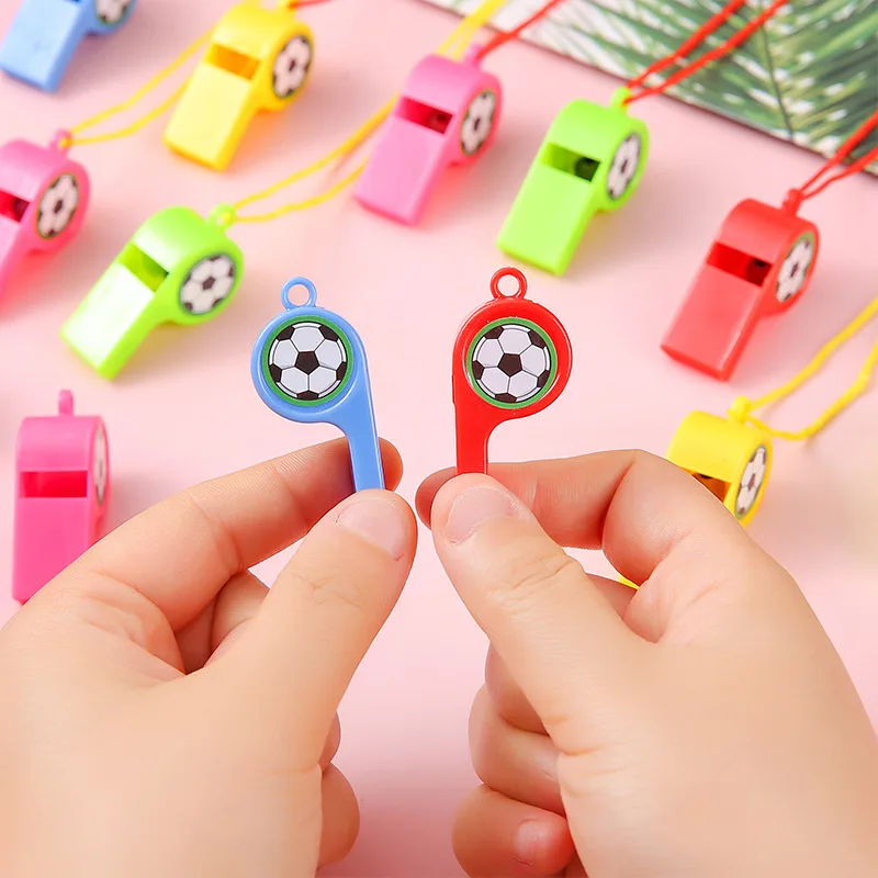 24 silbatos deportivos de plástico de colores, silbatos para animadoras, silbatos para árbitros, silbato de animación, silbato de aficionado