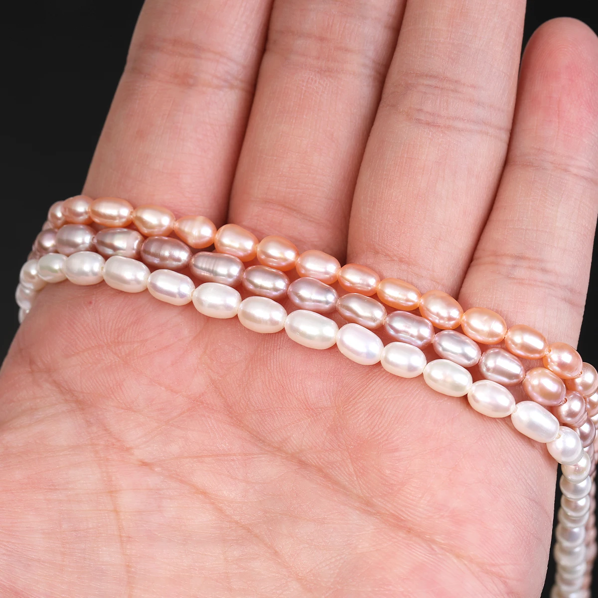 

AAAA 5-5..5mm 100% High Quality Natural Freshwater Pearls Rice Spacer Beads for Jewelry Making DIY Necklace Bracelet Accessories
