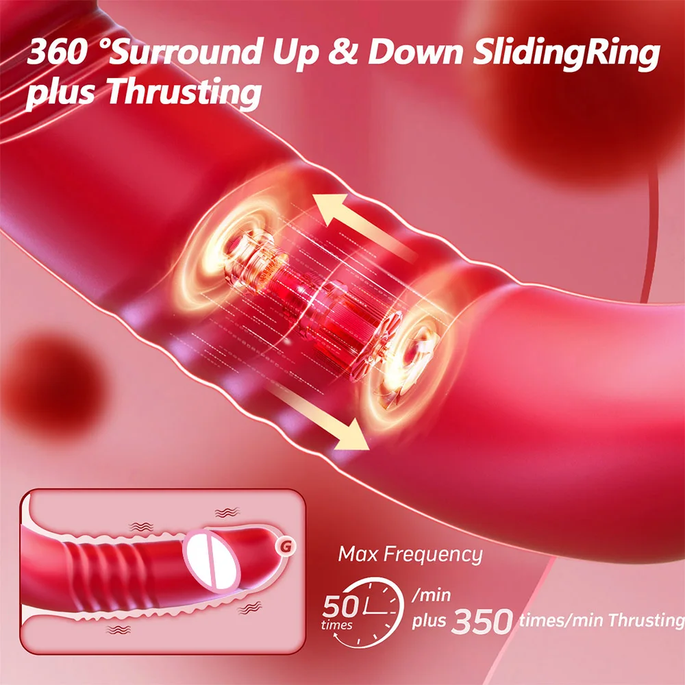 Beginner Thrusting Dildo Vibrator Anal Massager 10 Modes G Spot Clitoral Stimulator Female Masturbation Sex Toy for Women - view 4