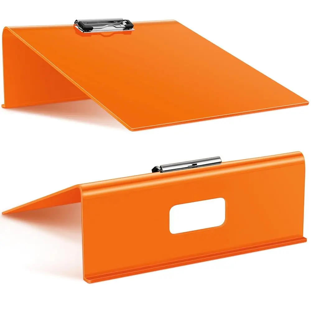 

2 Pcs Slant Writing Board 13 x 13 Inch Heavy Duty Large Sloped Clipboard Writing Board Sloped Surface to Improve Handwriting