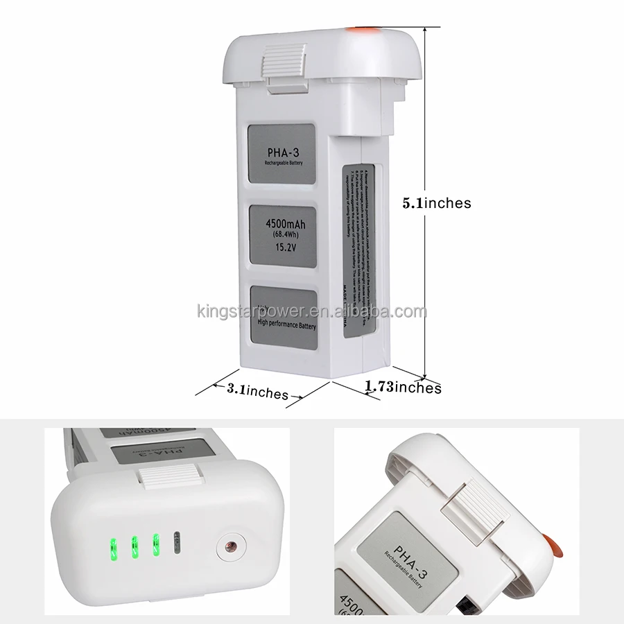Replace for D J I Phan tom 3 Pro Professional Advanced Standard SE Battery15.2V 4500mAh 68W D r on e Li-Po Flight Batterie