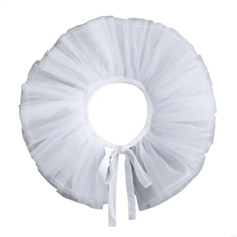 HX6F Victorian Ruffled Collar Tulle Girlou