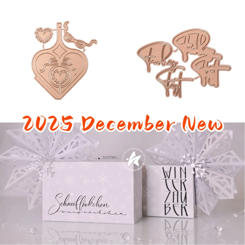Die - Layer Frohes Fest قطع المعدن لبيانات Slimline أساسيات قطع استنسل لبطاقة القصاصات للحرف اليدوية ذاتية الصنع