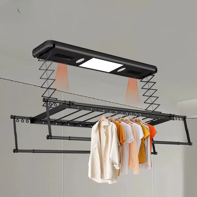 

Electric Drying Rack Lighting Sterilization Voice Automatic Lifting Household Balcony Drying Clothes Telescopic Rod