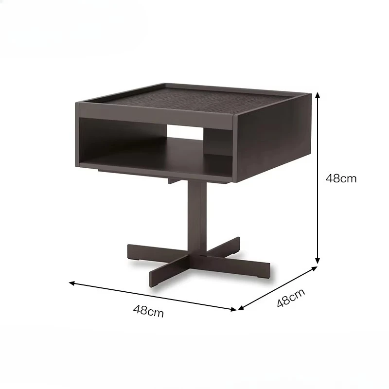 เฟอร์นิเจอร์ห้องนอนสไตล์มินิมอลทันสมัย หรูหรา โครงไม้เนื้อแข็ง โต๊ะข้างเตียงสแตนเลสสำหรับบ้านและอพาร์ตเมนต์