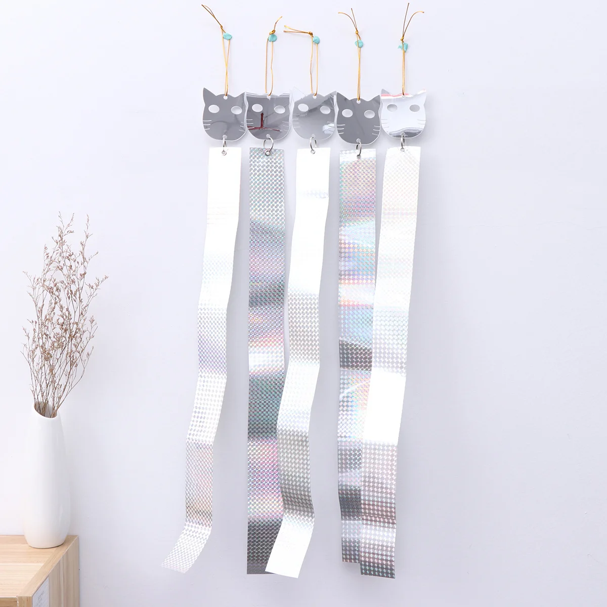 

10Pcs Bird Deterrent Scare Double Sided Reflective Tape Eco Friendly Humane Solution Garden Lawn Pond Airport